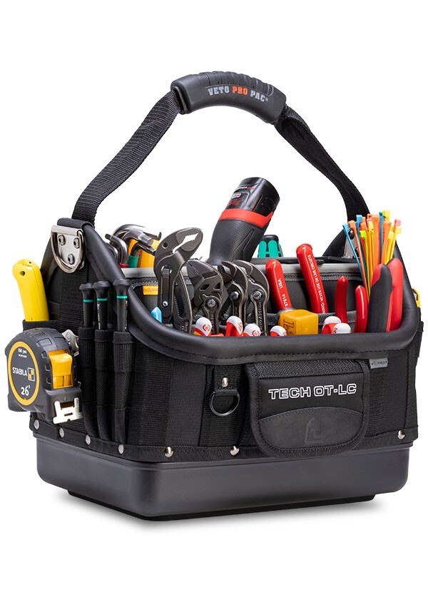 Veto Pro Pac TECH OT-LC BLACKOUT Open Top Tool Bag, VPP10790