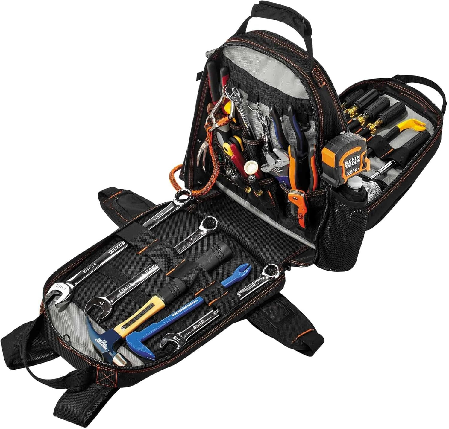 Arsenal 5843 Tool Backpack Dual Compartments,Black,Regular