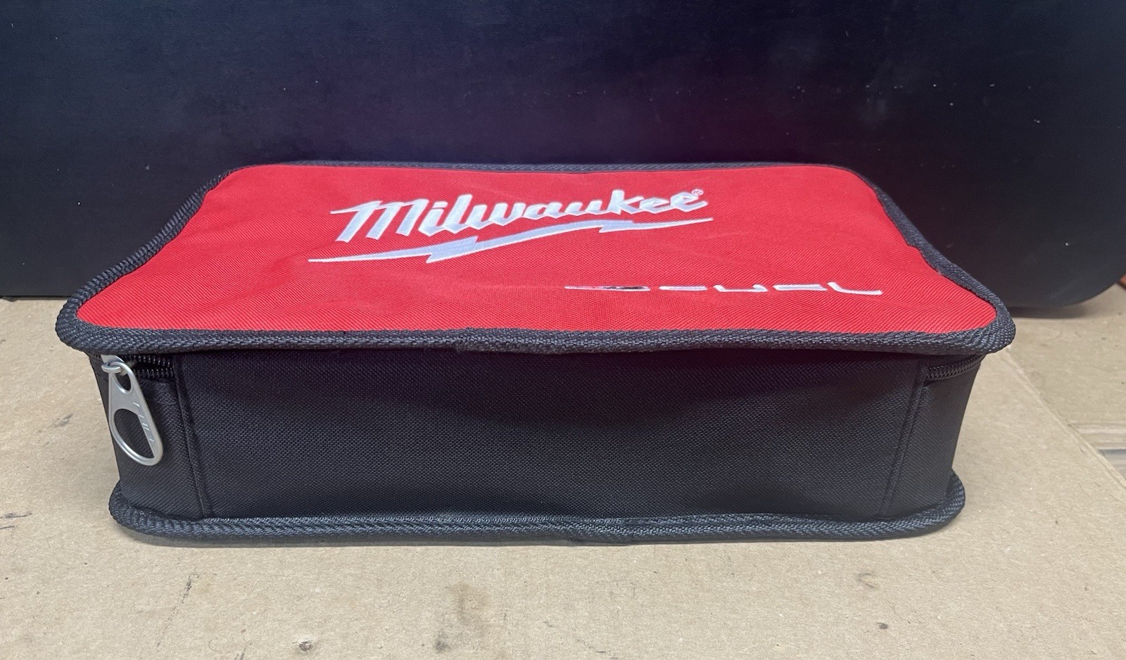 New Milwaukee Fuel M12 14” x 9” x 4” Heavy Duty Contractors Tool Bag W/ Charger