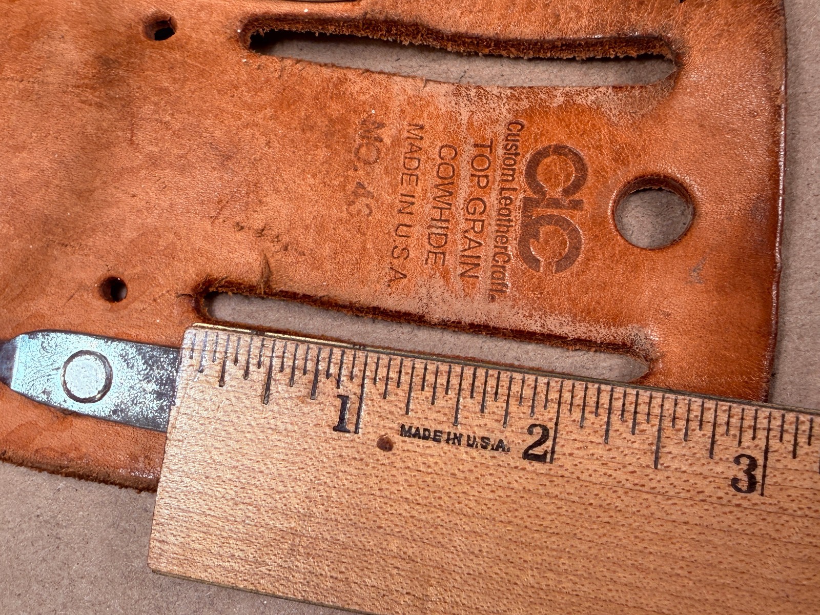 Vintage CLC Steel Loop Hammer Holder Leather Craft Top Grain Cowhide 439 USA
