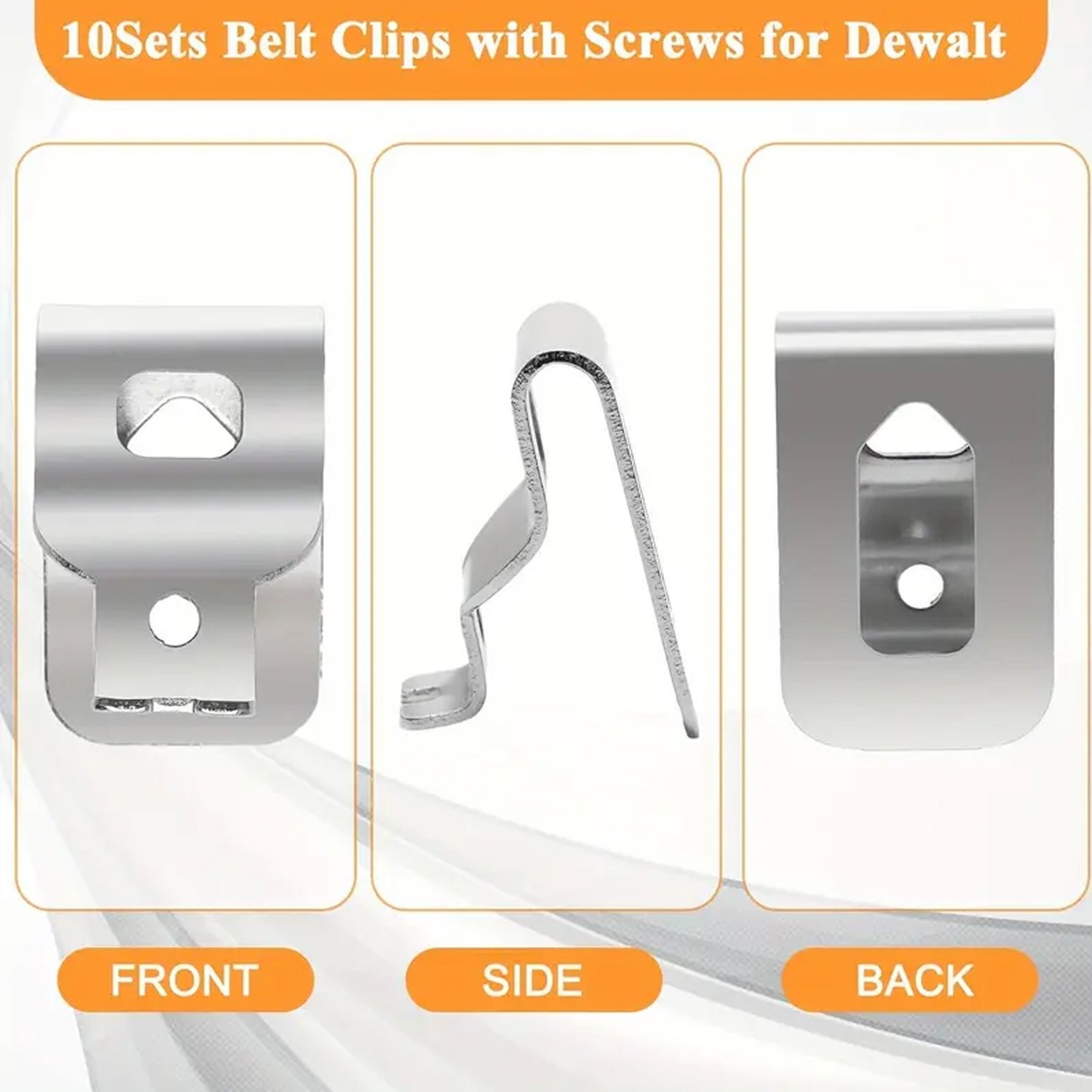 10 Pcs Replacement Belt Clip Hooks Set For Dewalt 20V Drill Driver Tools DCD980