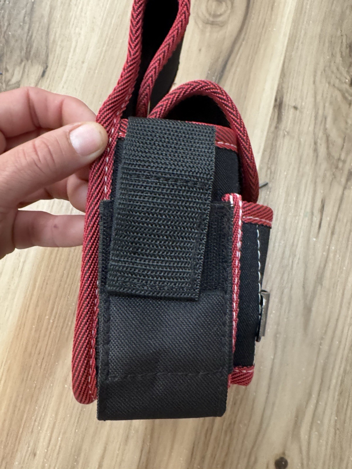 JAKAH Tool Pouch Belt Organizer Electrician Construction Utility Bag Red 22x22x7