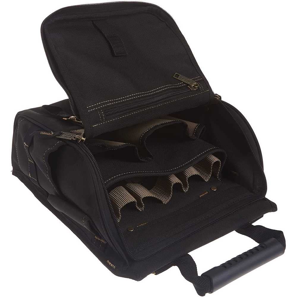 Clc Ercraft 1509 Zippered Professional Electricians Tool Pouch 21 Pocket Black