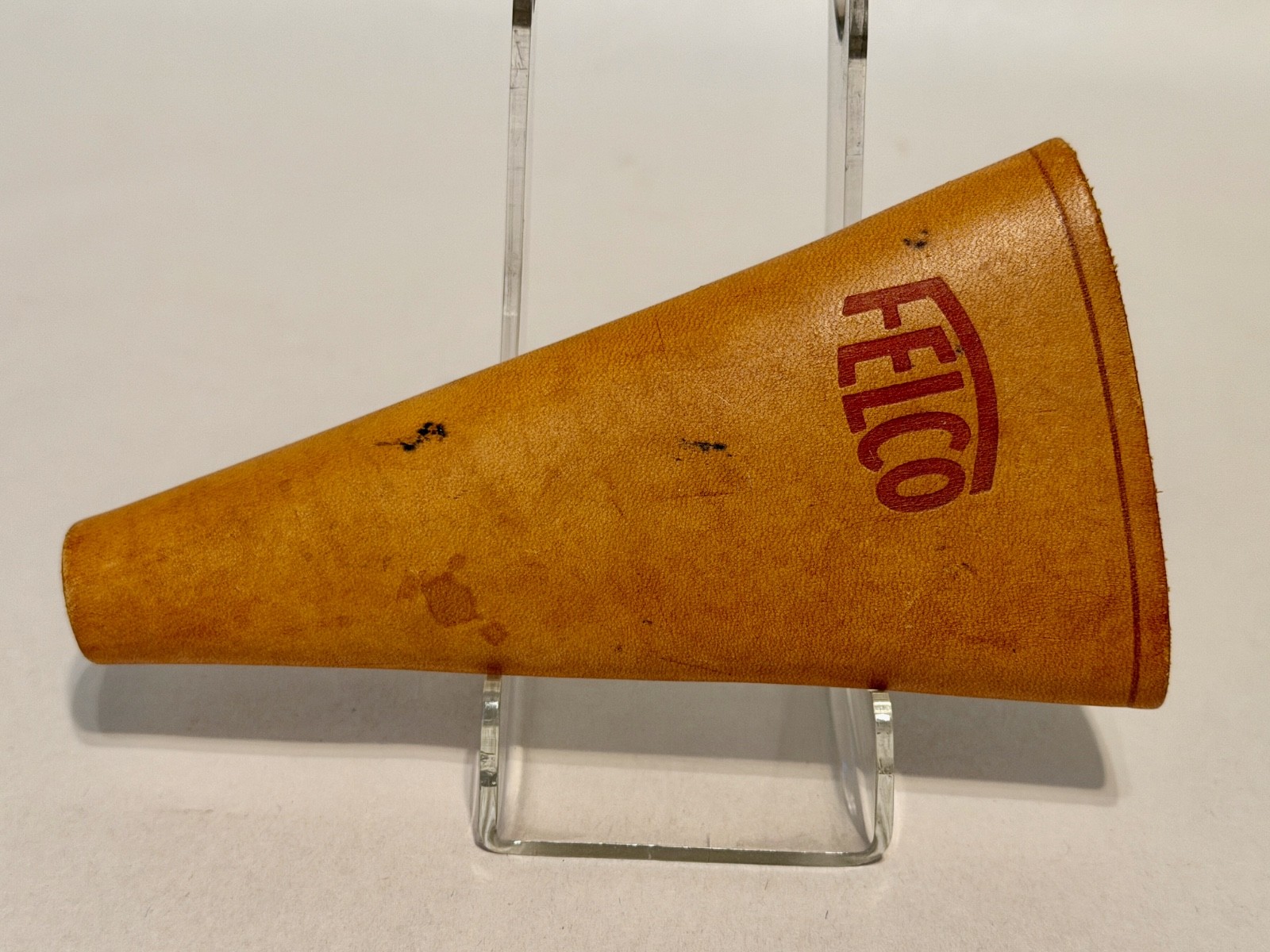 Vintage Felco Leather Pruner Holster Belt Sheath Tan Riveted